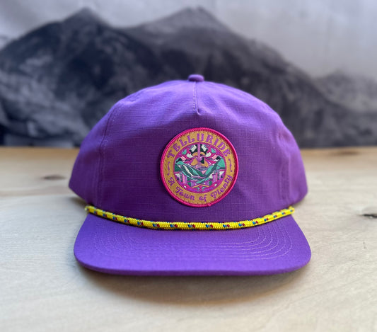 Telluride Town of Plenty Ripstop Cotton Hat - Purple
