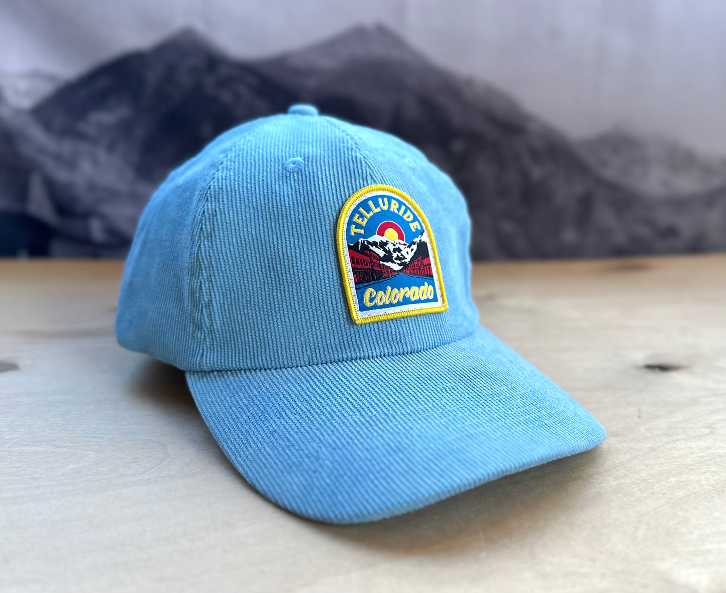 Telluride Town Blue Corduroy Dad Hat