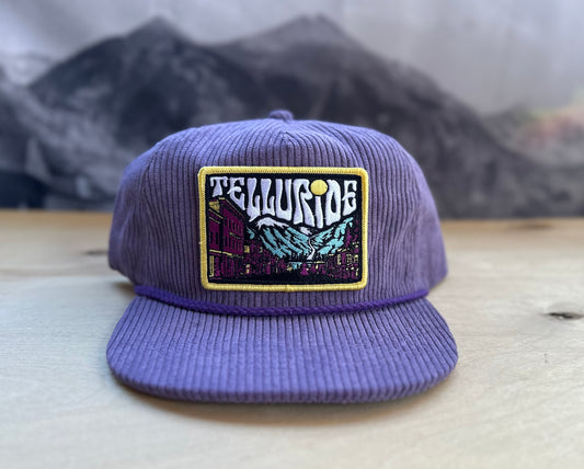 Telluride Sky Corduroy Hat- Purple