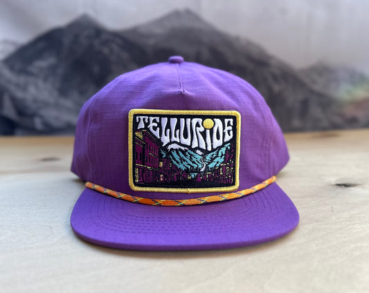 Telluride Sky Ripstop Cotton Hat- Purple
