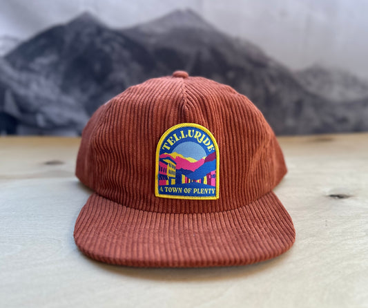 Telluride Alpenglow Corduroy Hat - Orange