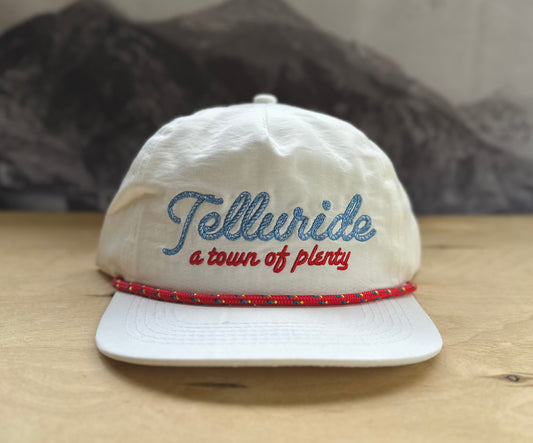 Telluride of Plenty Rope Hat - White