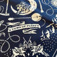 Telluride Cowboy Moon Bandana - Navy