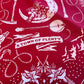 Telluride Cowboy Moon Bandana - Red