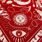 Telluride Cowboy Moon Bandana - Red