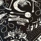 Telluride Cowboy Moon Bandana - Black
