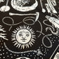 Telluride Cowboy Moon Bandana - Black