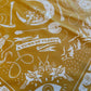 Telluride Cowboy Moon Bandana - Gold