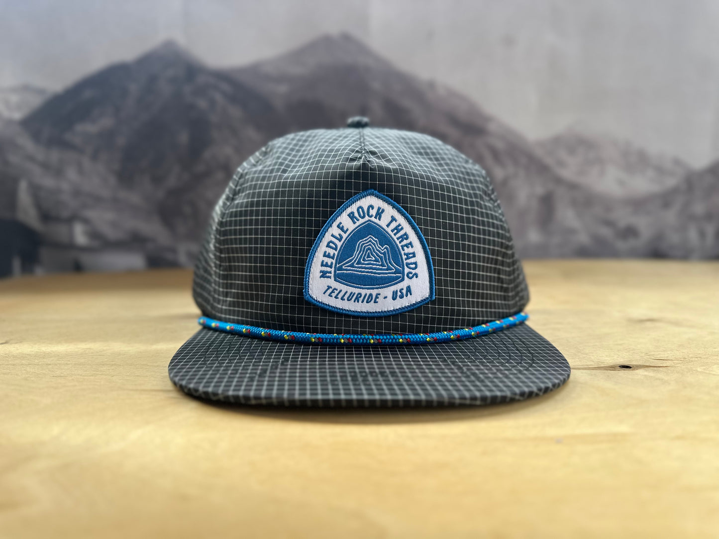 Needle Rock Threads Grid Hat - Black