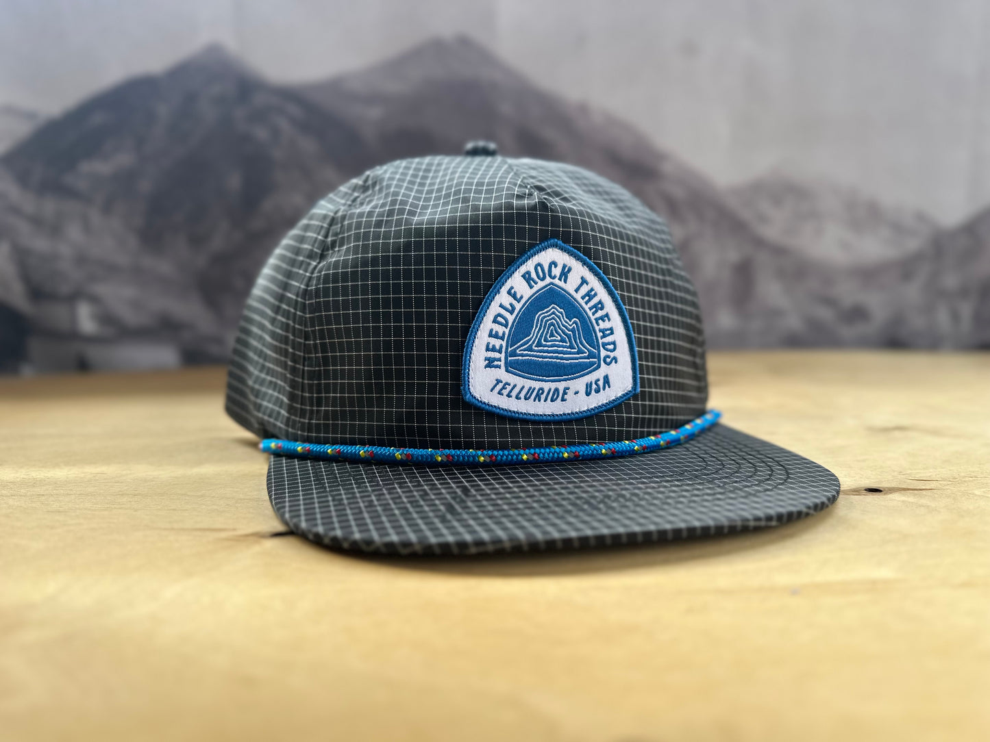 Needle Rock Threads Grid Hat - Black