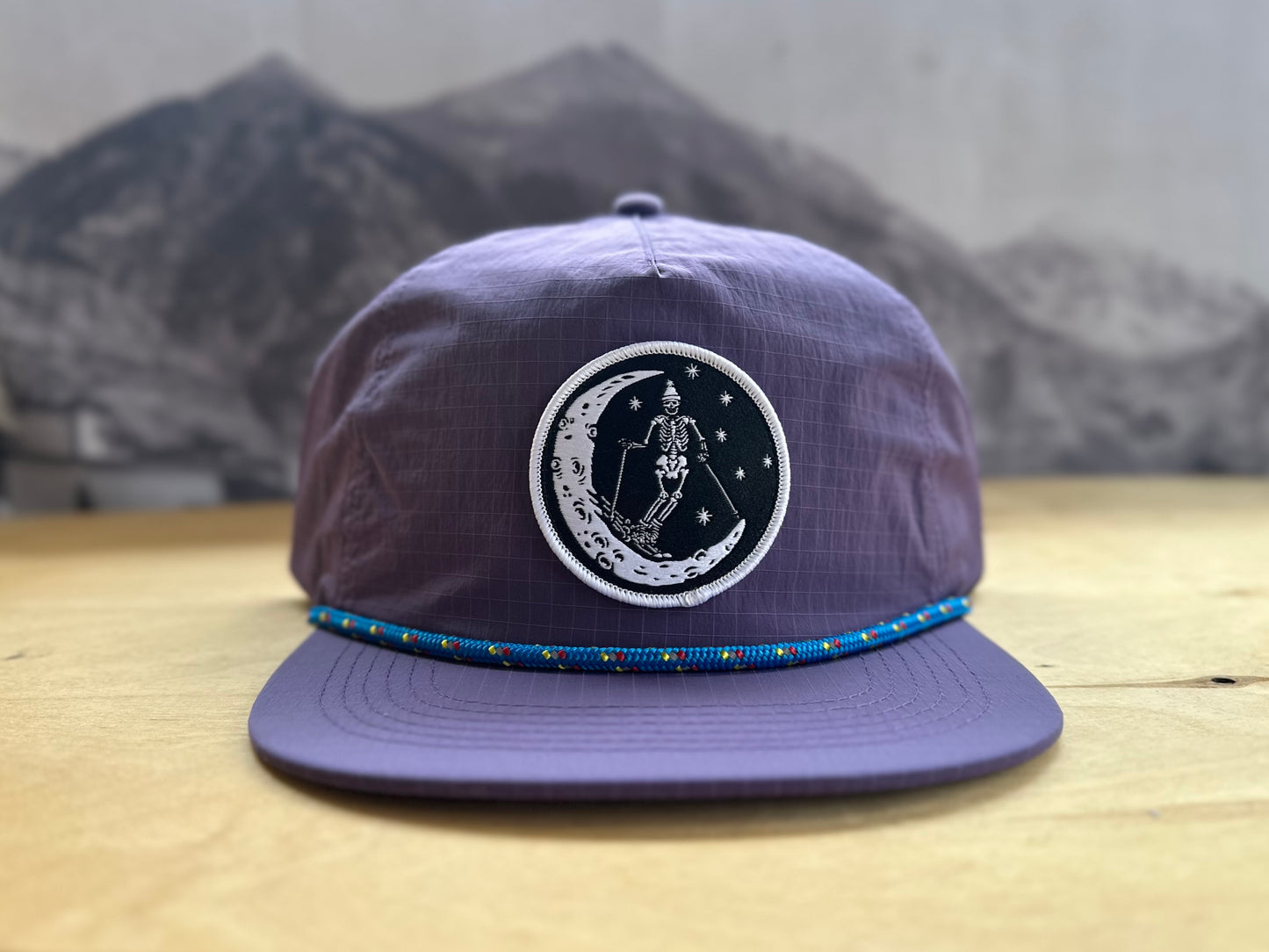 Ski Moon Ripstop Nylon Hat - Purple