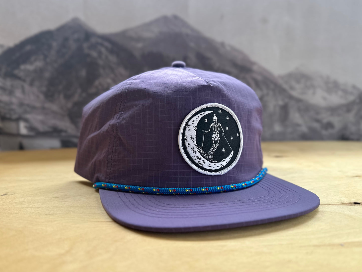Ski Moon Ripstop Nylon Hat - Purple
