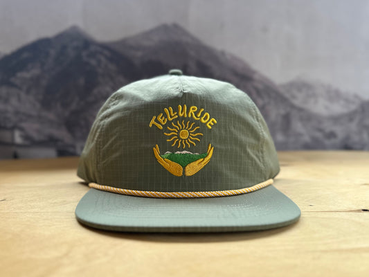 Telluride Valley Ripstop Nylon Hat - Olive Green