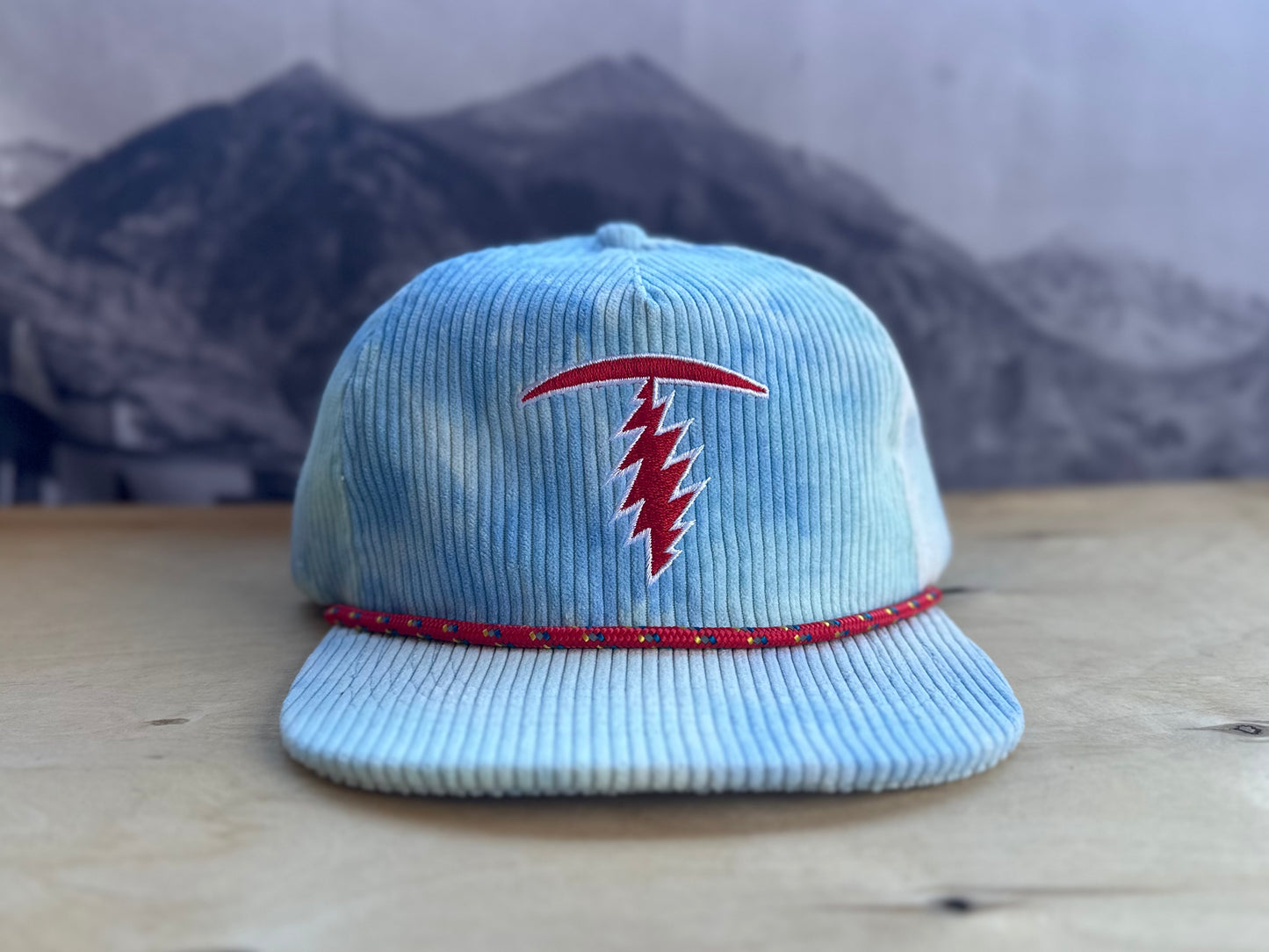 Telluride T Bolt Tie Dye Corduroy Hat - Blue