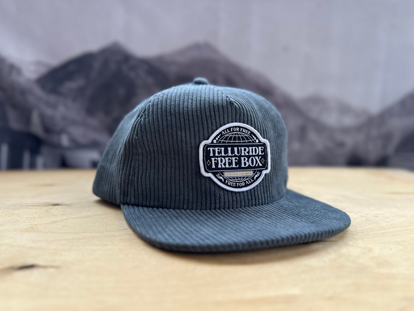 Telluride Free Box Corduroy Hat - Gray