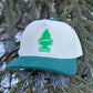 Telluride Tree Corduroy Hat - White/Green