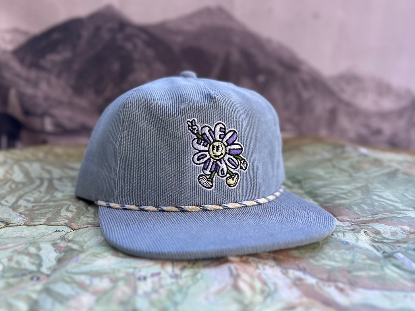 Columbine Dude Corduroy KIDS Hat - Blue