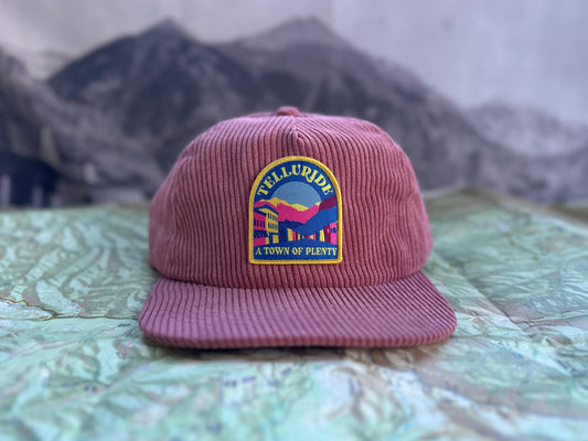 Telluride Alpenglow Corduroy Hat - Mauve Pink