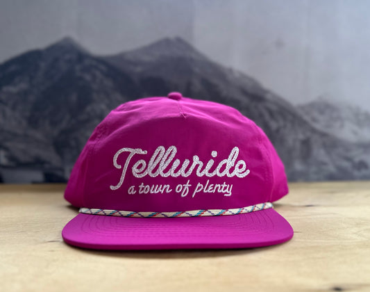 Telluride of Plenty Rope Hat - Hot Pink