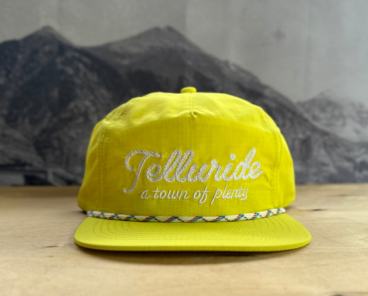 Telluride of Plenty Rope Hat - Neon Yellow