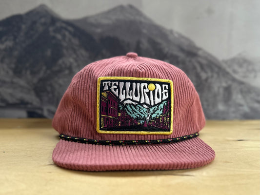 Telluride Dark Sky Corduroy Hat - Mauve Pink