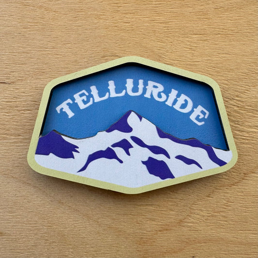 Telluride Wilson Wood Fridge Magnet