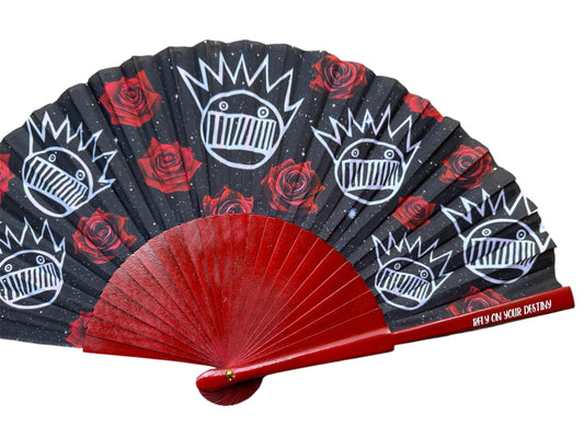 Ween Roses Are Free Hand Fan