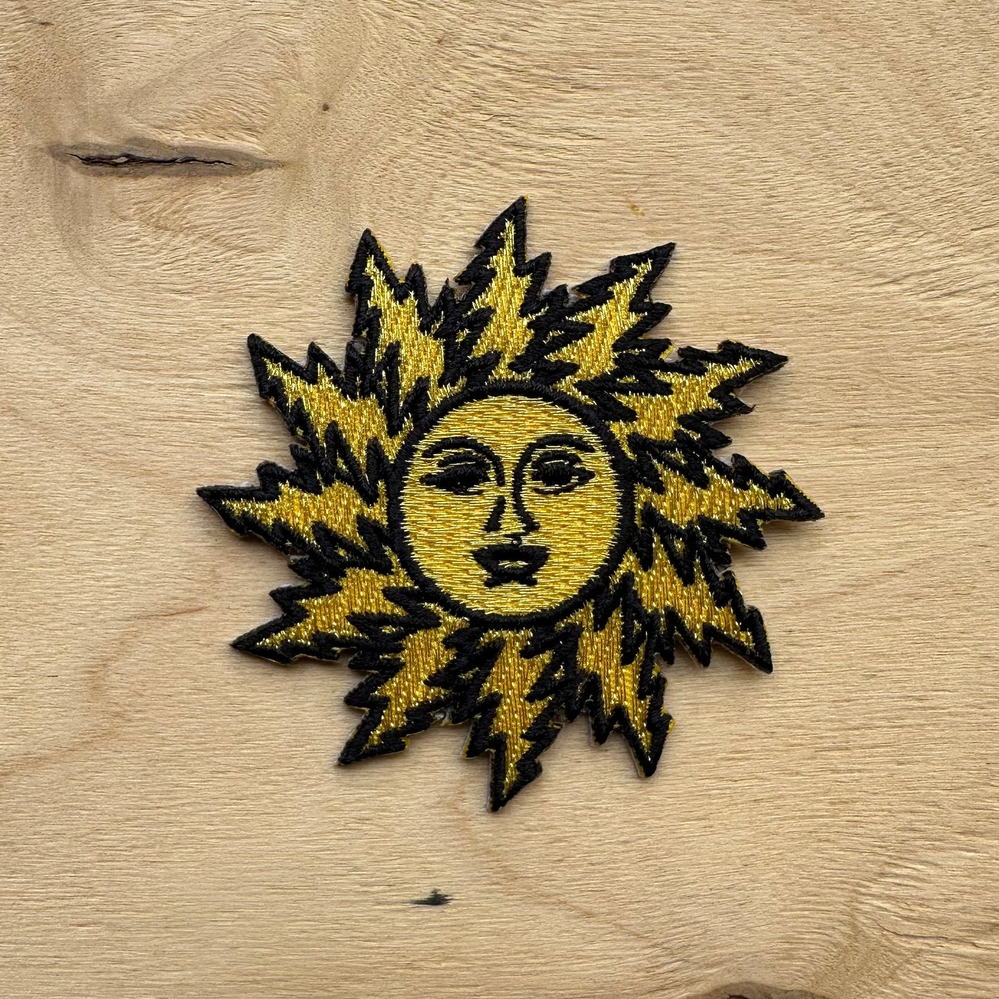 Dead Orange Sunshine Sun Bolt Patch