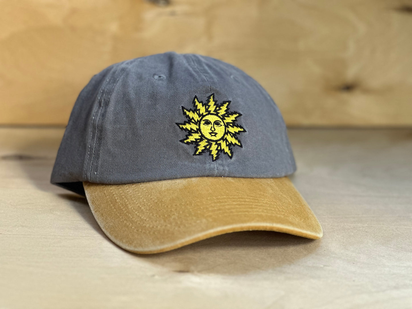 Orange Sunshine Sun Bolt Dad Hat