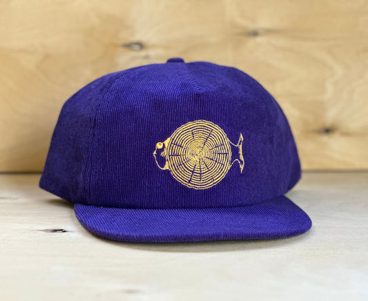 Purple Corduroy Timber Fish Hat