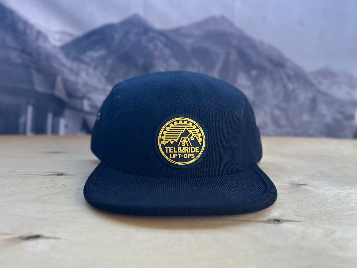 Telluride Lift Ops Corduroy Camp Hat - Black