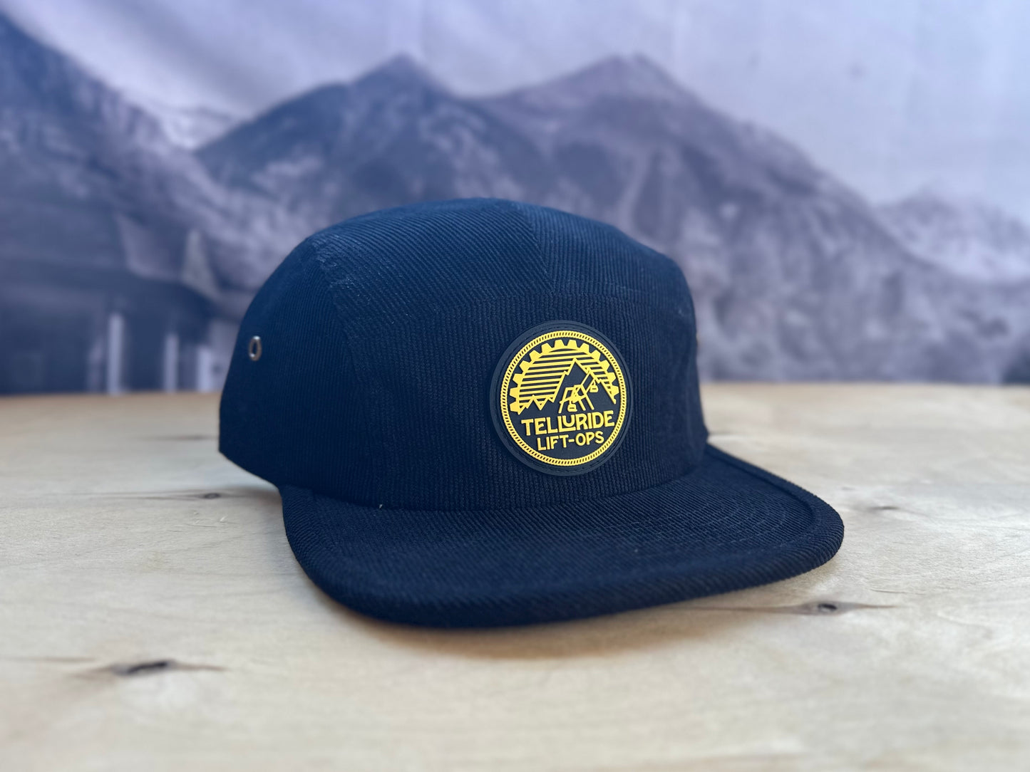 Telluride Lift Ops Corduroy Camp Hat - Black