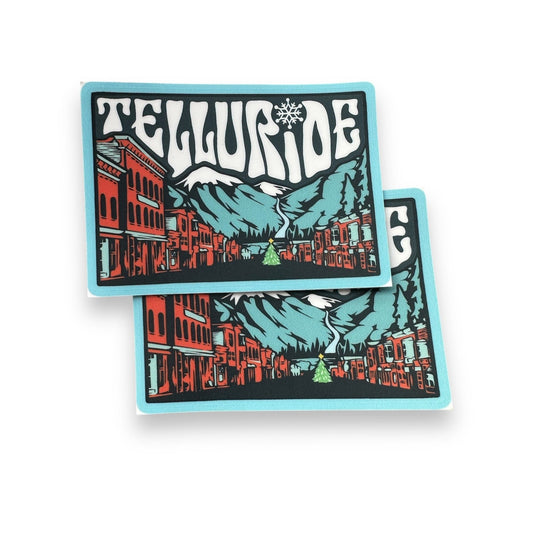 Winter Town of Telluride Stickers (2)