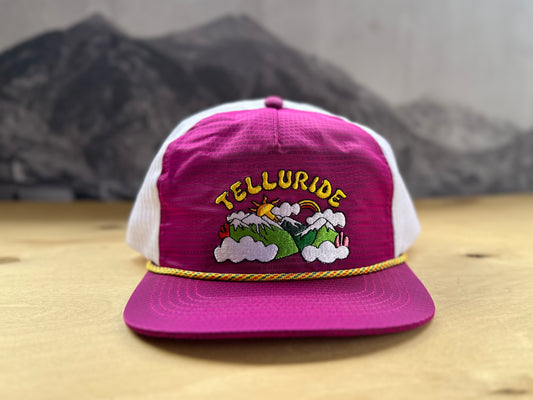 Telluride Rainbow Tech Mesh Hat - Magenta