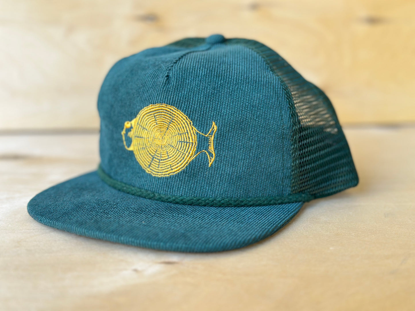 Timber Fish Corduroy Mesh Trucker Hat