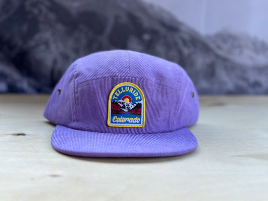 Telluride Colorado Corduroy Camp Hat- Violet