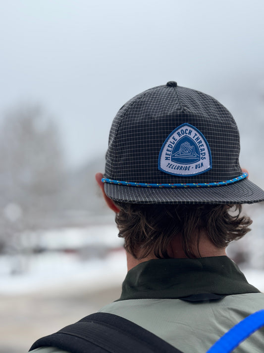 Needle Rock Threads Grid Hat - Black