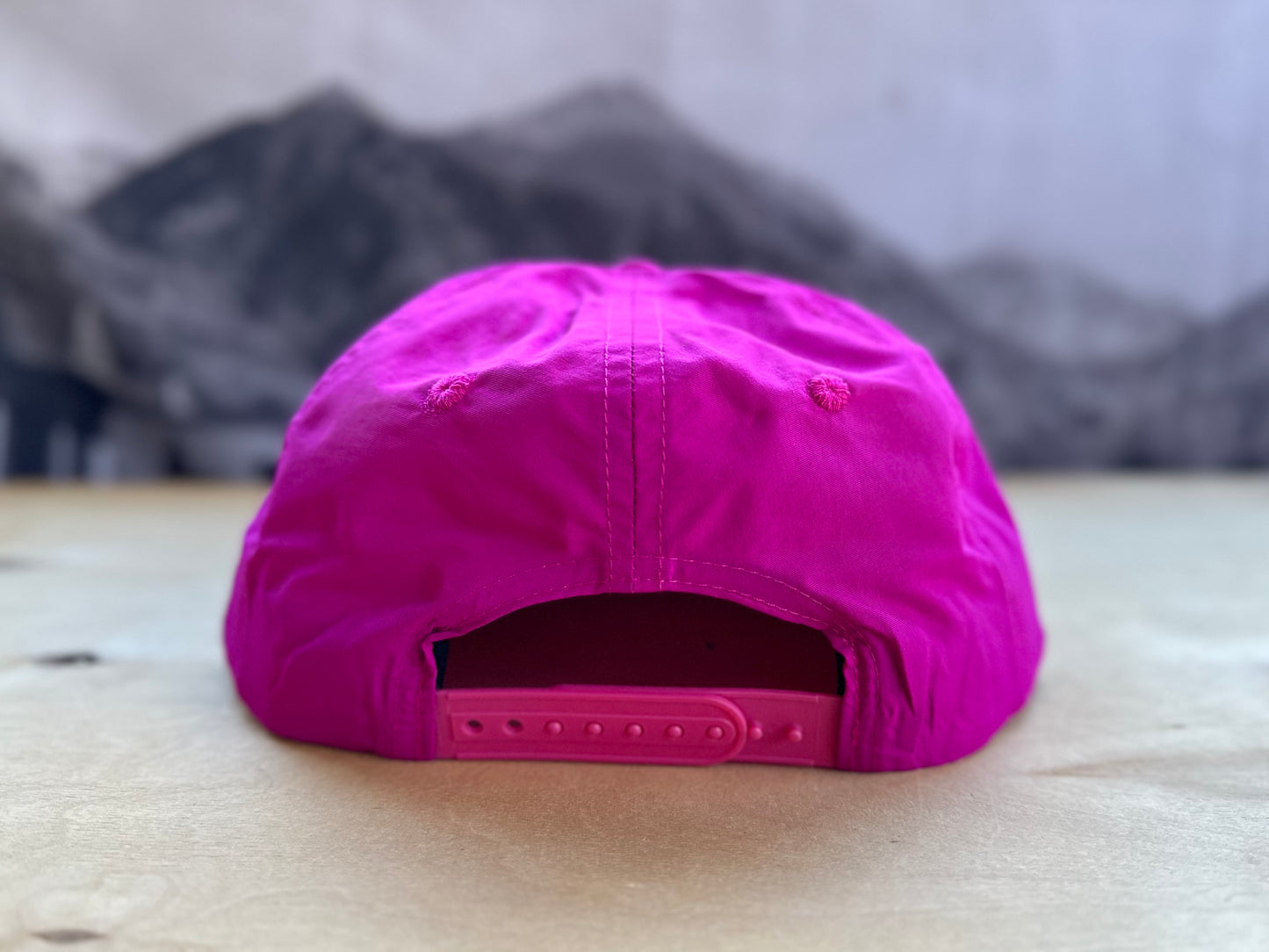 Telluride Snow Rainbow Nylon Hat - Hot Pink