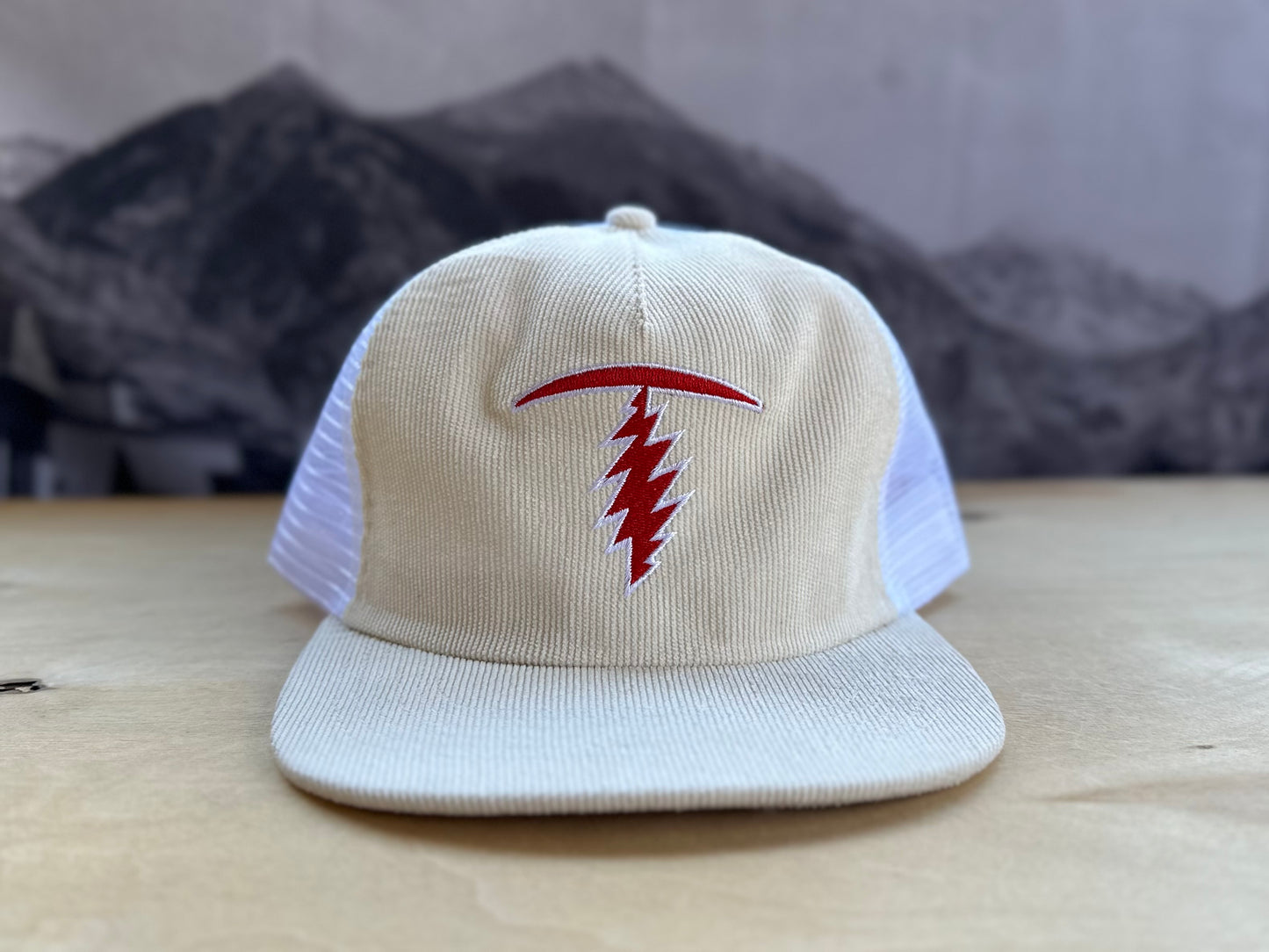 Telluride T Bolt Mesh Corduroy Hat - White