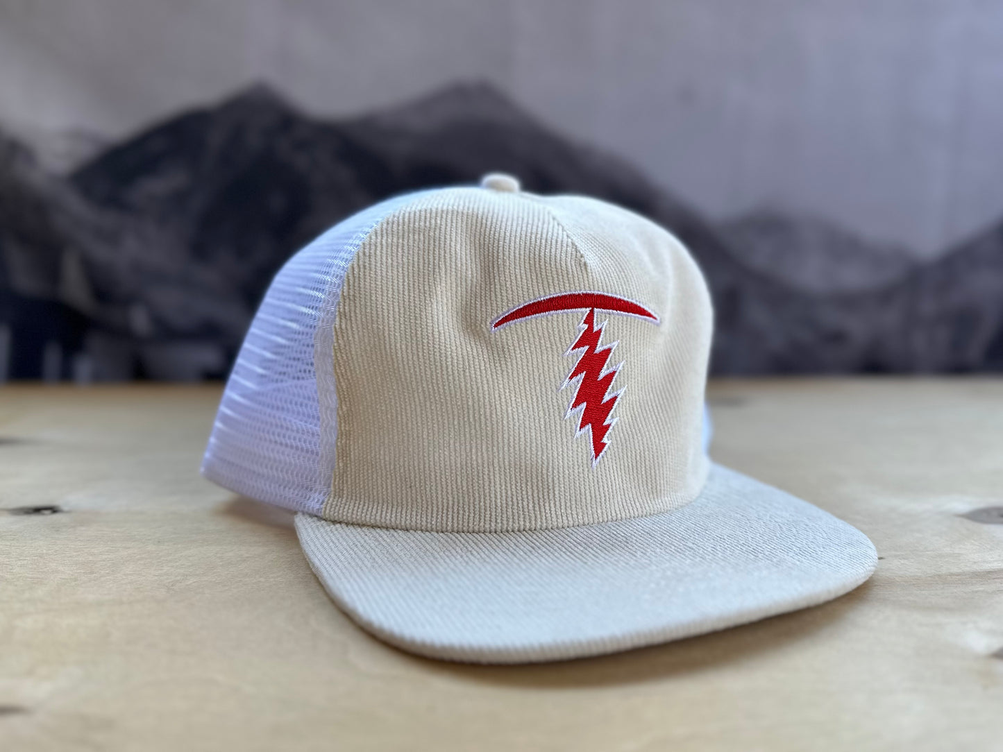 Telluride T Bolt Mesh Corduroy Hat - White