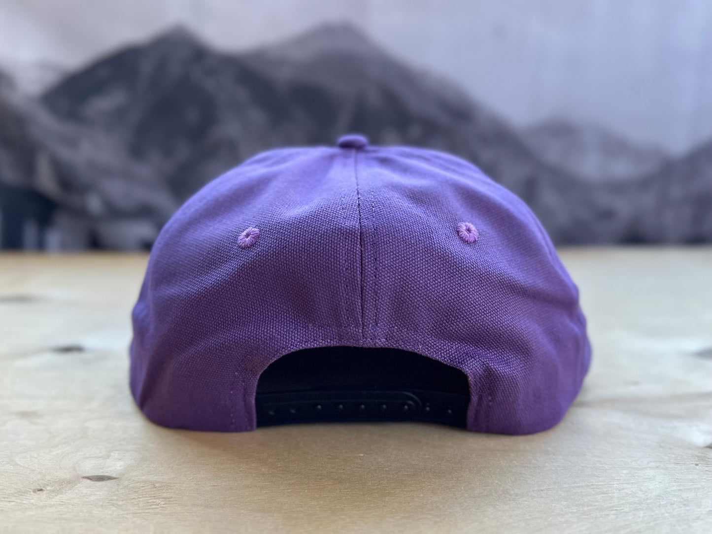 Ski Moon Canvas Hat - Purple