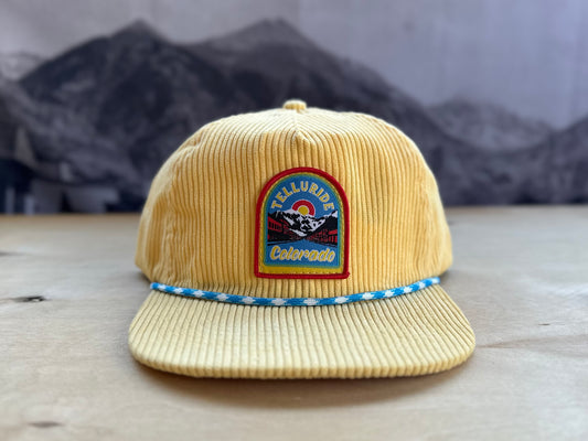 Telluride Town Corduroy Hat - Yellow