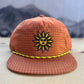 Orange Sunshine Bolt Nylon Grid Hat