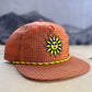 Orange Sunshine Bolt Nylon Grid Hat