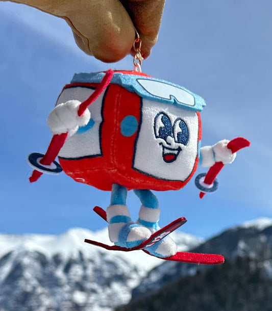 Gondola Gus Telluride Ski Plush Toy Key Chain