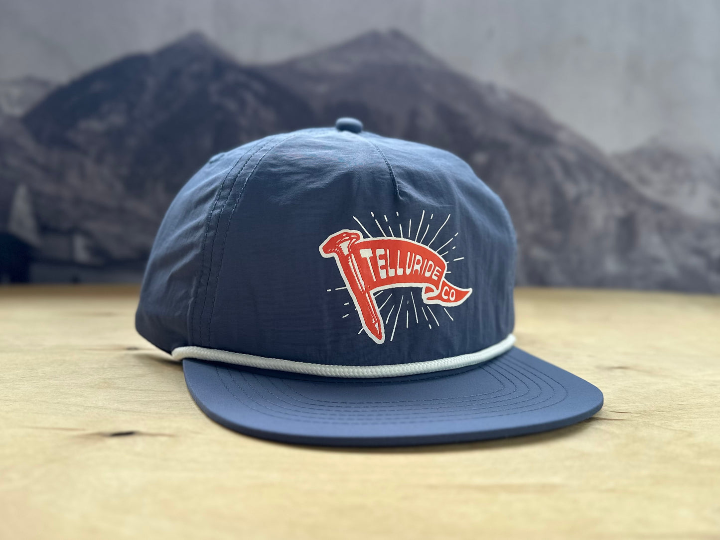 Telluride Flag Nylon Hat - Blue