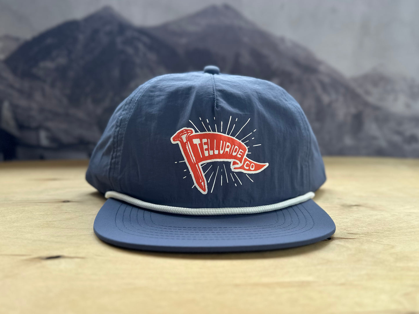 Telluride Flag Nylon Hat - Blue