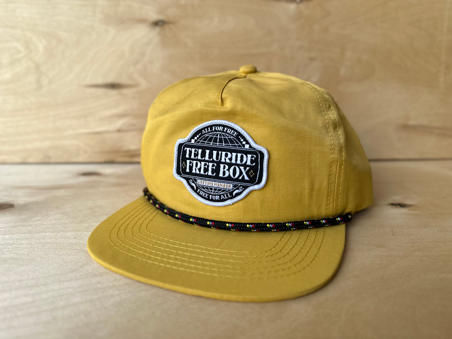 Telluride Free Box Nylon Hat- Gold