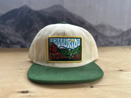 Telluride Sky Canvas Hat - White/Green