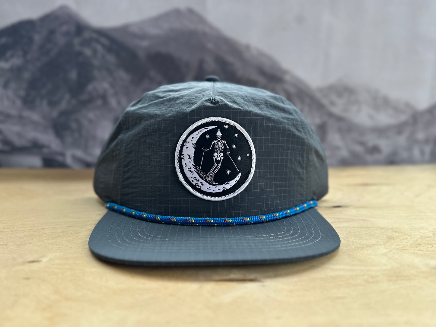 Ski Moon Ripstop Nylon Hat - Gray